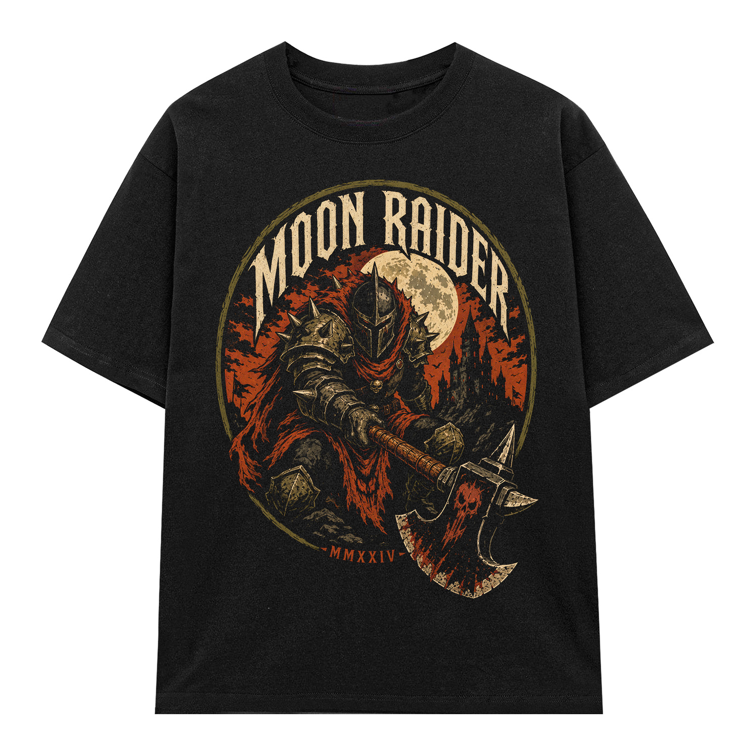 Áo thun Moon Raider Black - graphic tee oversized NVC