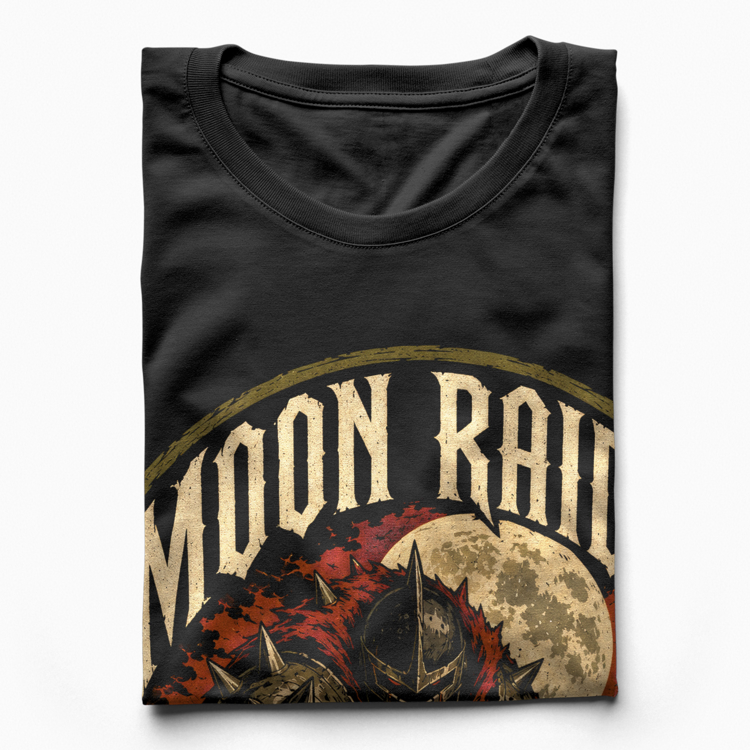 Áo thun Moon Raider Black - cận cảnh chất vải