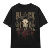 Áo thun Black Metal Black - graphic tee oversized NVC