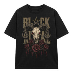 Áo thun Black Metal Black - graphic tee oversized NVC