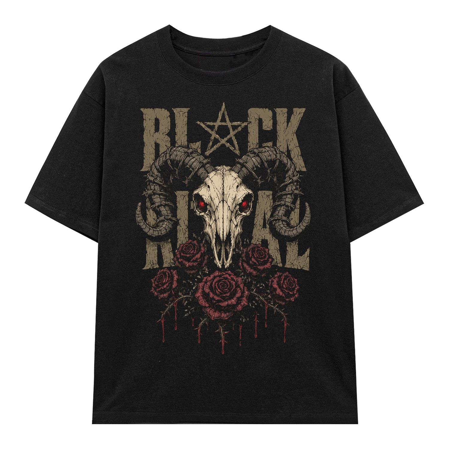 Áo thun Black Metal Black - graphic tee oversized NVC
