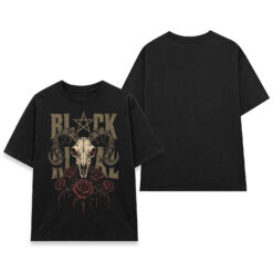 Áo thun Black Metal Black - mặt trước và mặt sau