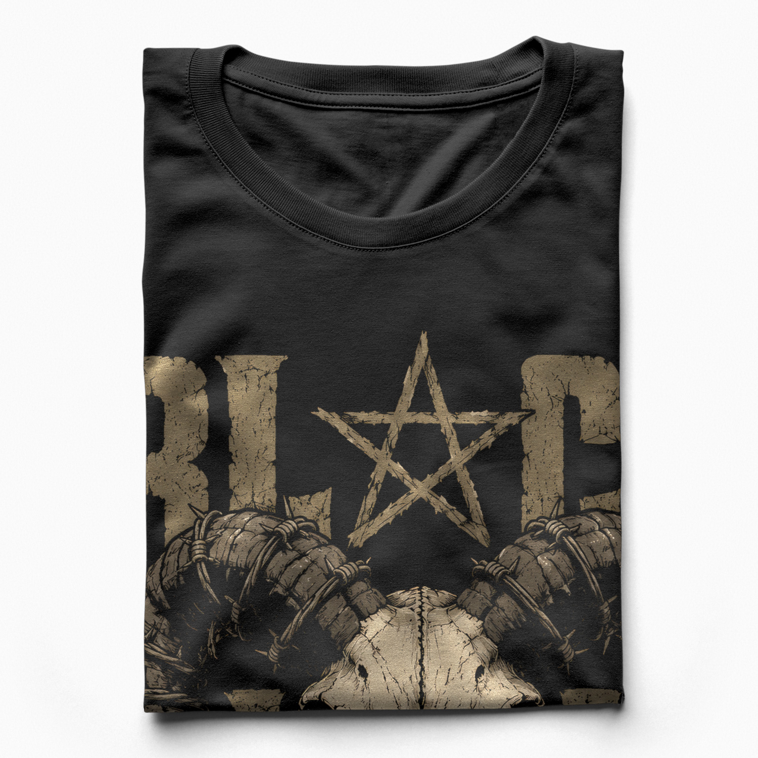 Áo thun Black Metal Black - cận cảnh chất vải