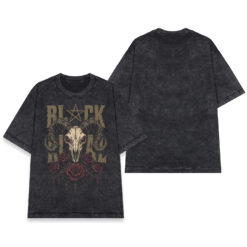 Áo thun Black Metal Wash - mặt trước và mặt sau