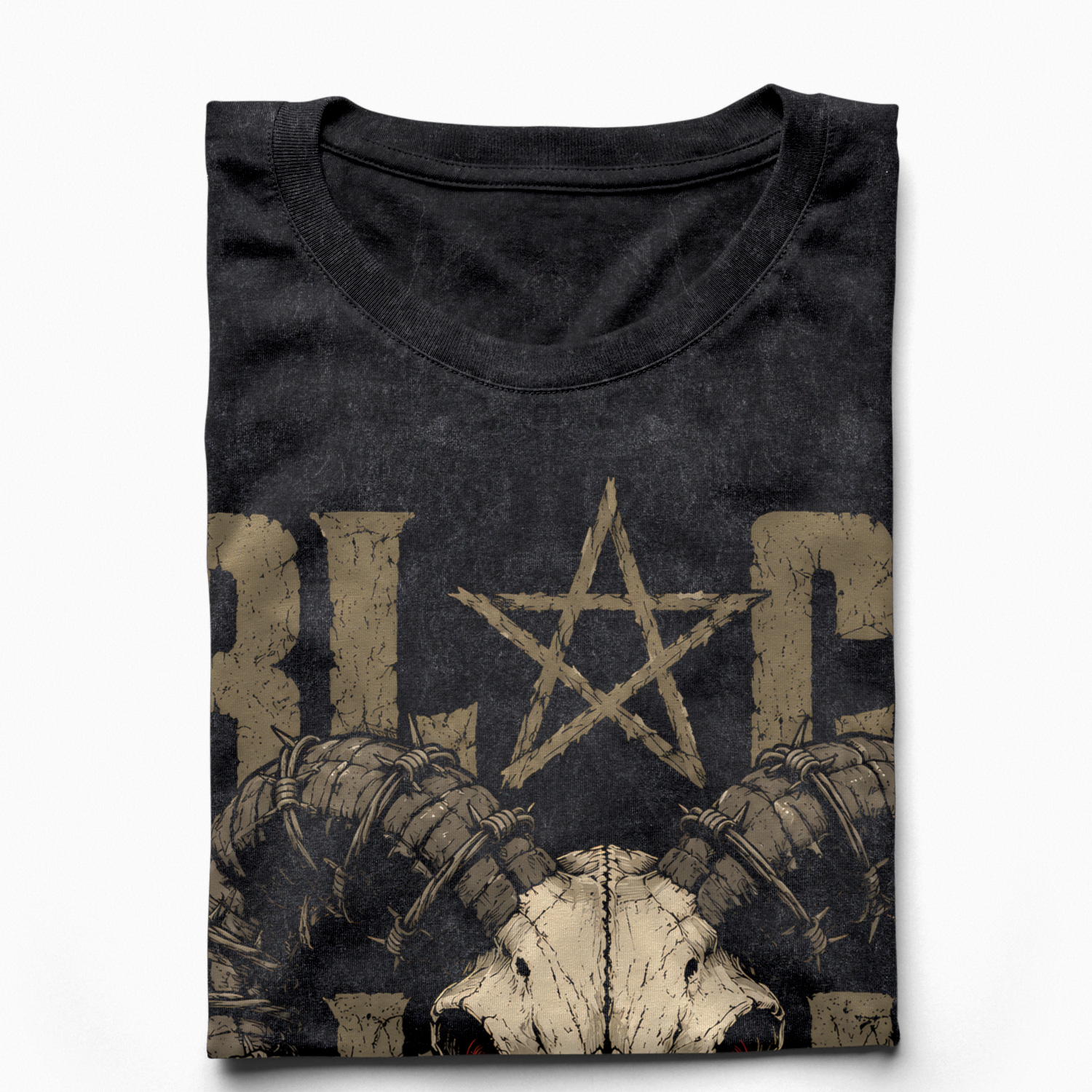 Áo thun Black Metal Wash - cận cảnh chất vải