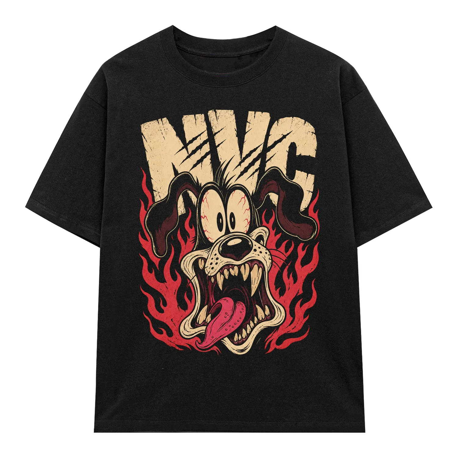Áo thun NVC Wild Grin Black - graphic tee oversized NVC