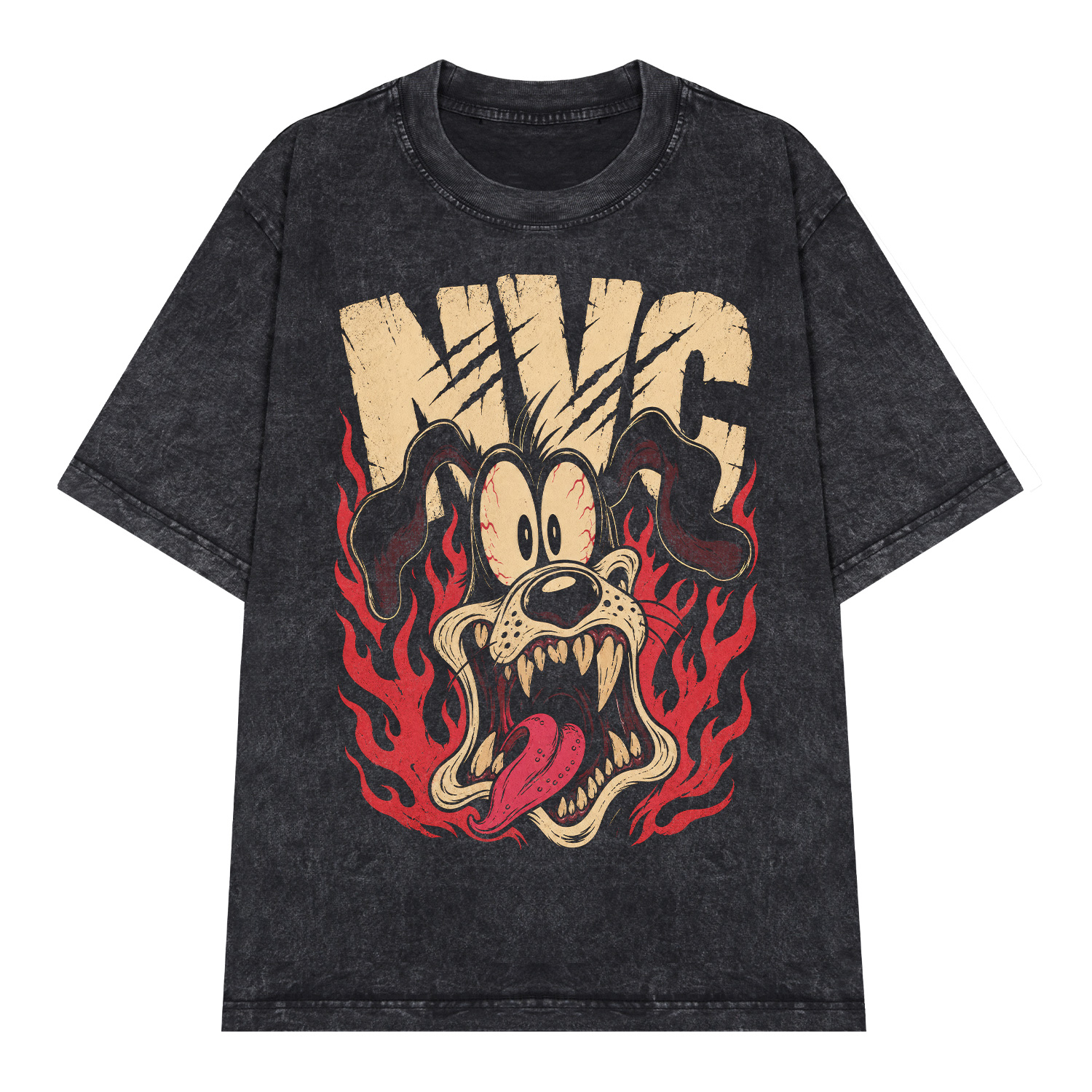 Áo thun NVC Wild Grin Wash - graphic tee oversized NVC