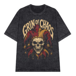 Áo thun Grin of Chaos Wash - graphic tee oversized NVC