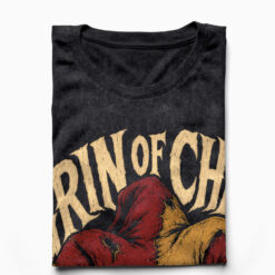 Áo thun Grin of Chaos Wash - cận cảnh chất vải