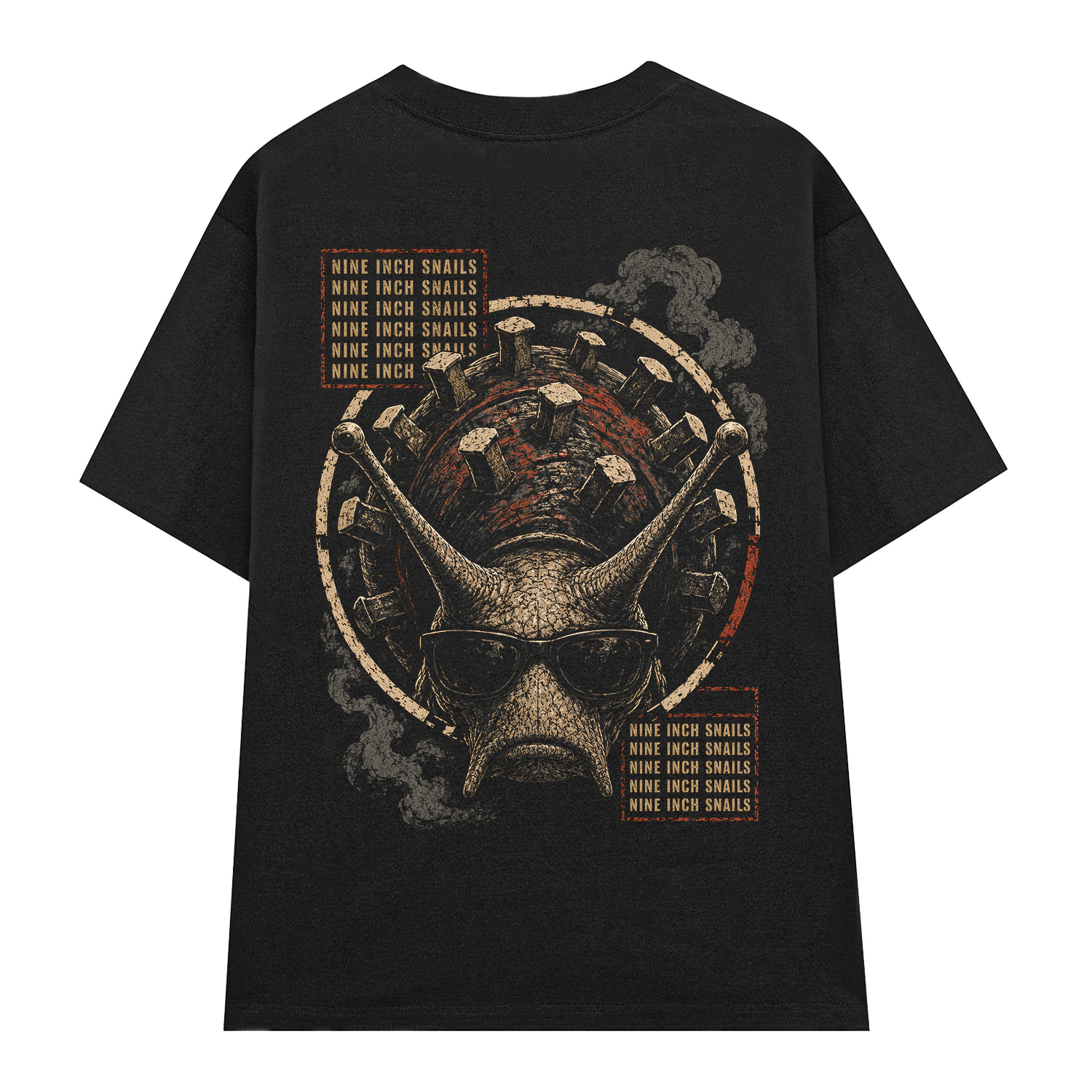 Áo thun Nine Inch Snails Black - graphic tee oversized NVC