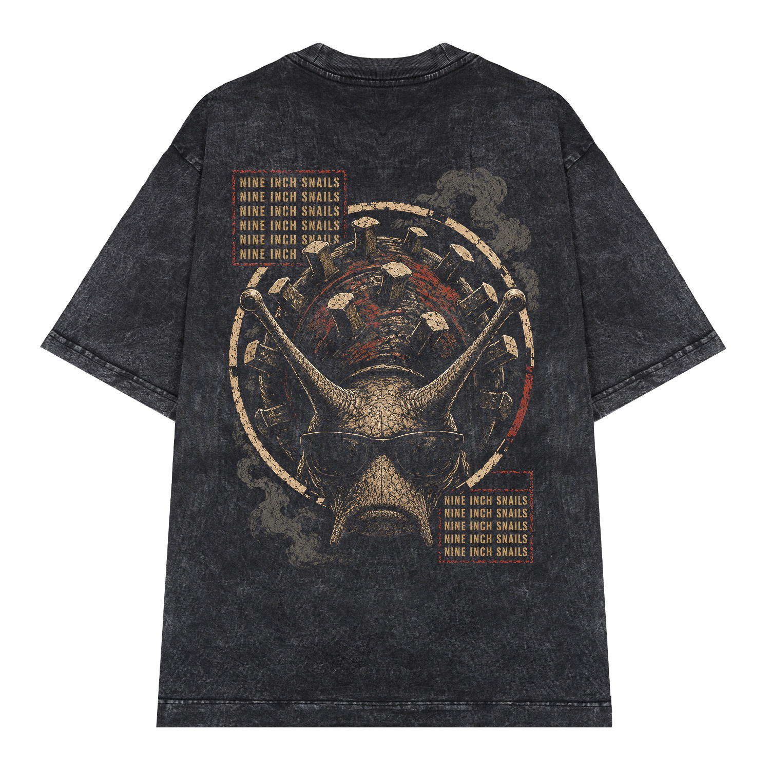 Áo thun Nine Inch Snails Wash - graphic tee oversized NVC