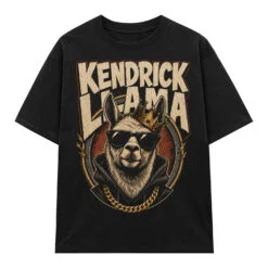 Áo thun Kendrick Llama Black - graphic tee oversized NVC