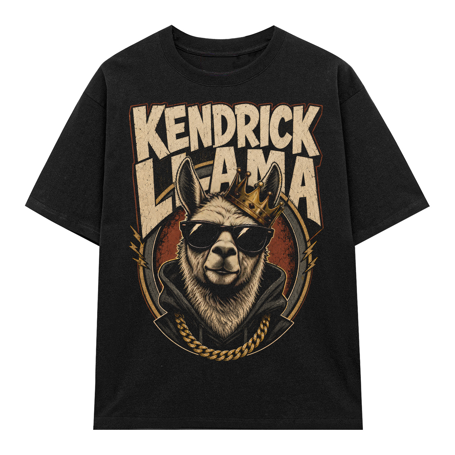 Áo thun Kendrick Llama Black - graphic tee oversized NVC