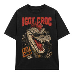 Áo thun Croc Riot Black - graphic tee oversized NVC