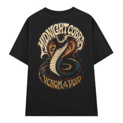 Áo thun Midnight Cobra Black - graphic tee oversized NVC