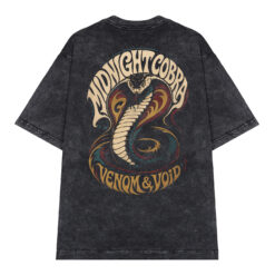 Áo thun Midnight Cobra Wash - graphic tee oversized NVC