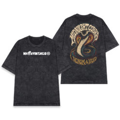 Áo thun Midnight Cobra Wash - mặt trước và mặt sau