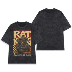 Áo thun Rat King Wash - mặt trước và mặt sau