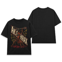Áo thun Ant Riff Black - mặt trước và mặt sau