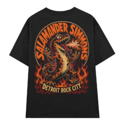 Áo thun Fire Salamander Black - graphic tee oversized NVC